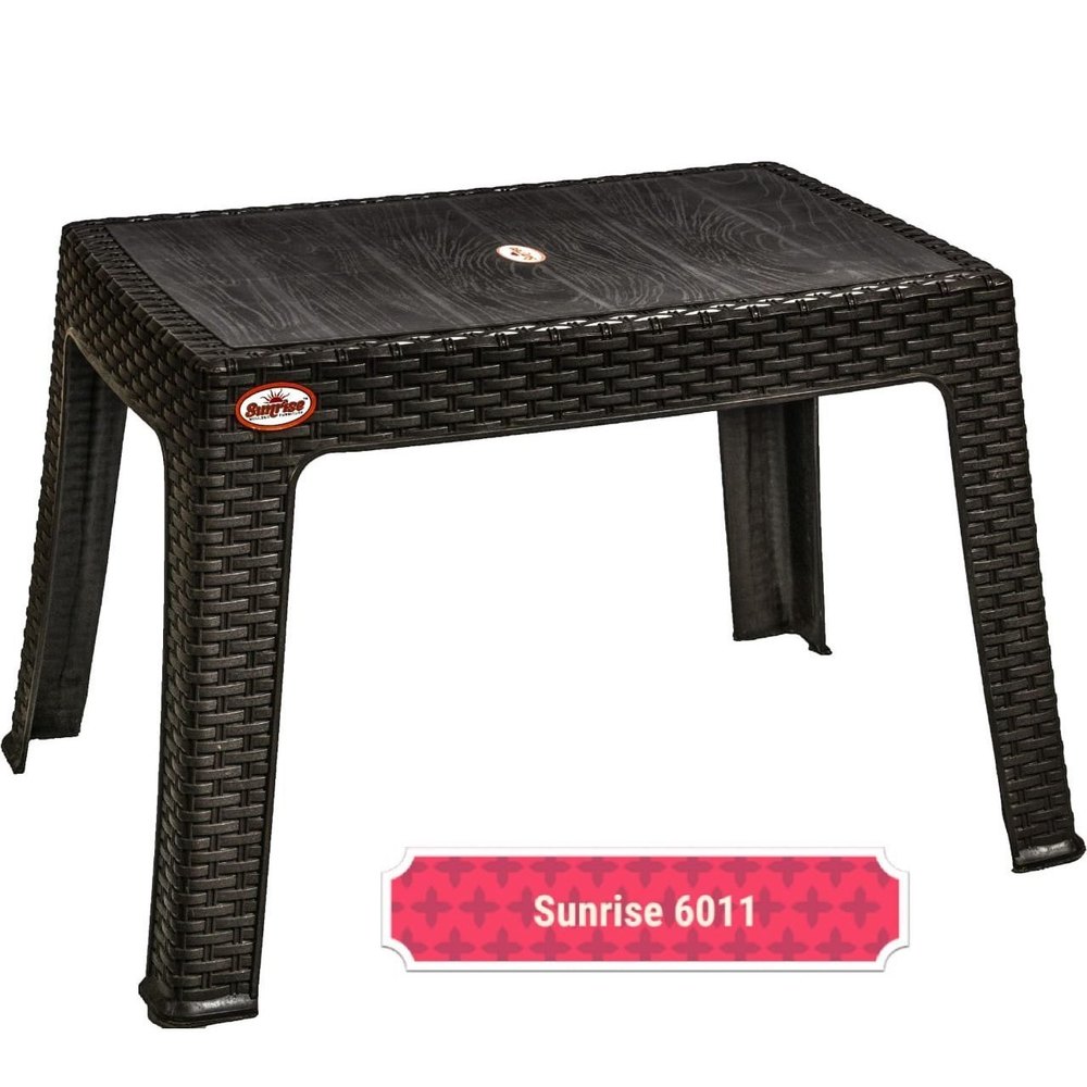 Sunrise Black Plastic Table