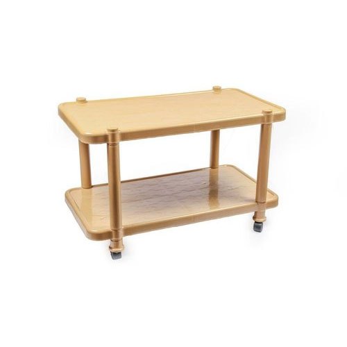 Mahima Gold Plastic Tea Table, Size: 32 X 17 Inch