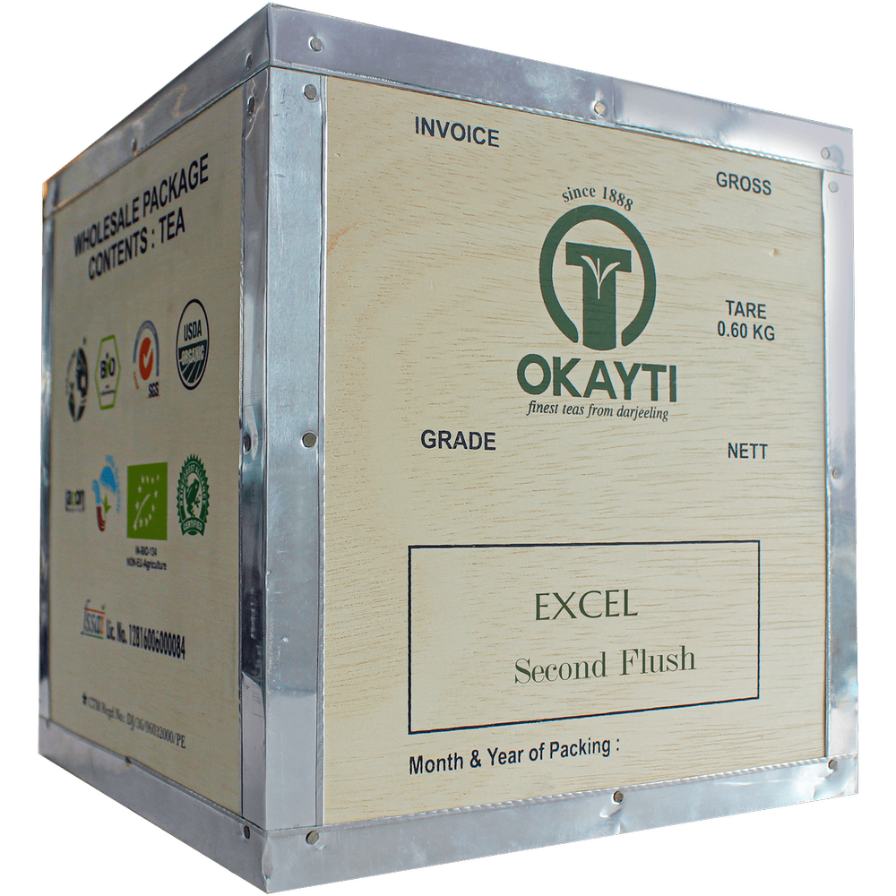 Okayti Darjeeling Excel Second Flush Tea - Organic Tea, Leaves, 10kg