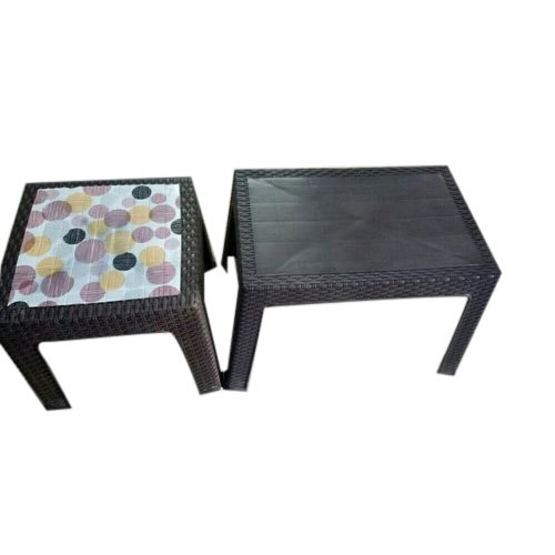 Brown Rectangular Plastic Center Table