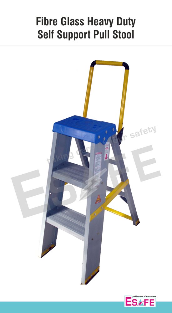 Fiberglass Heavy Duty Self Support Pull Stool