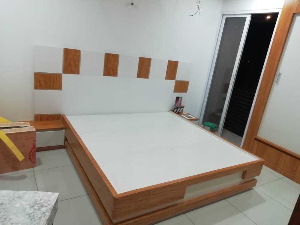 Full Size Pvc Double Bed, With Storage