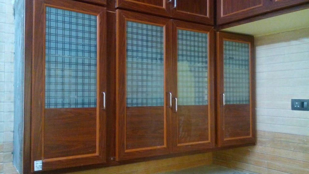 Brown Polished PVC Wardrobe