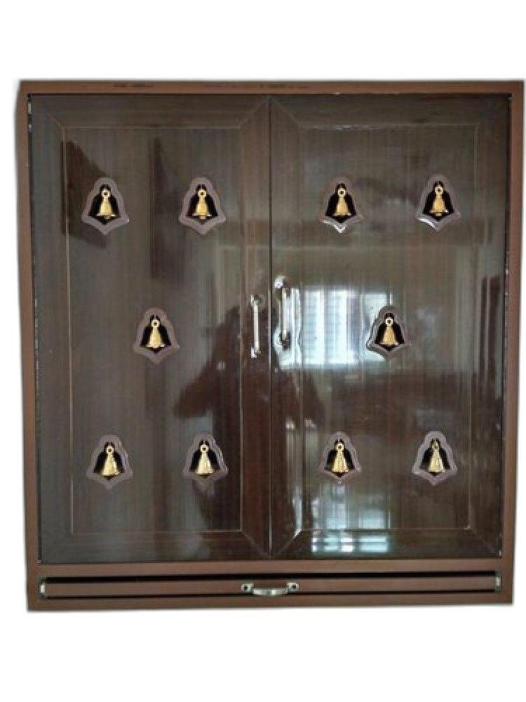 Hinged Wall Mounted PVC Pooja Cupboard