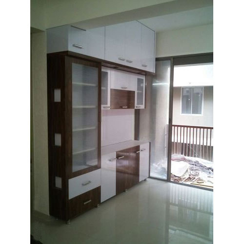 White & Brown Interior PVC Cabinet