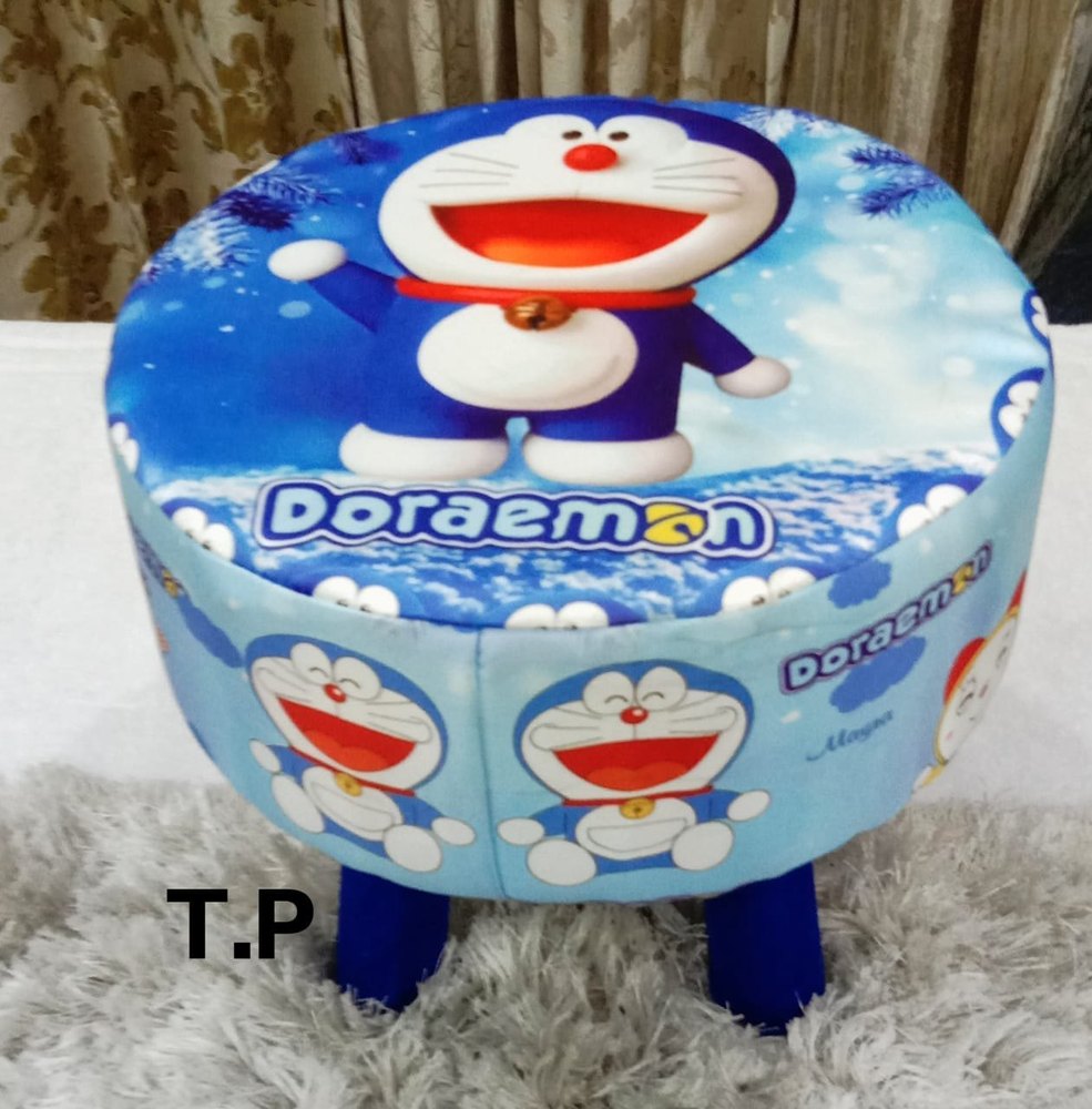 Perfect Colorful Digital Print Baby Wood Stool