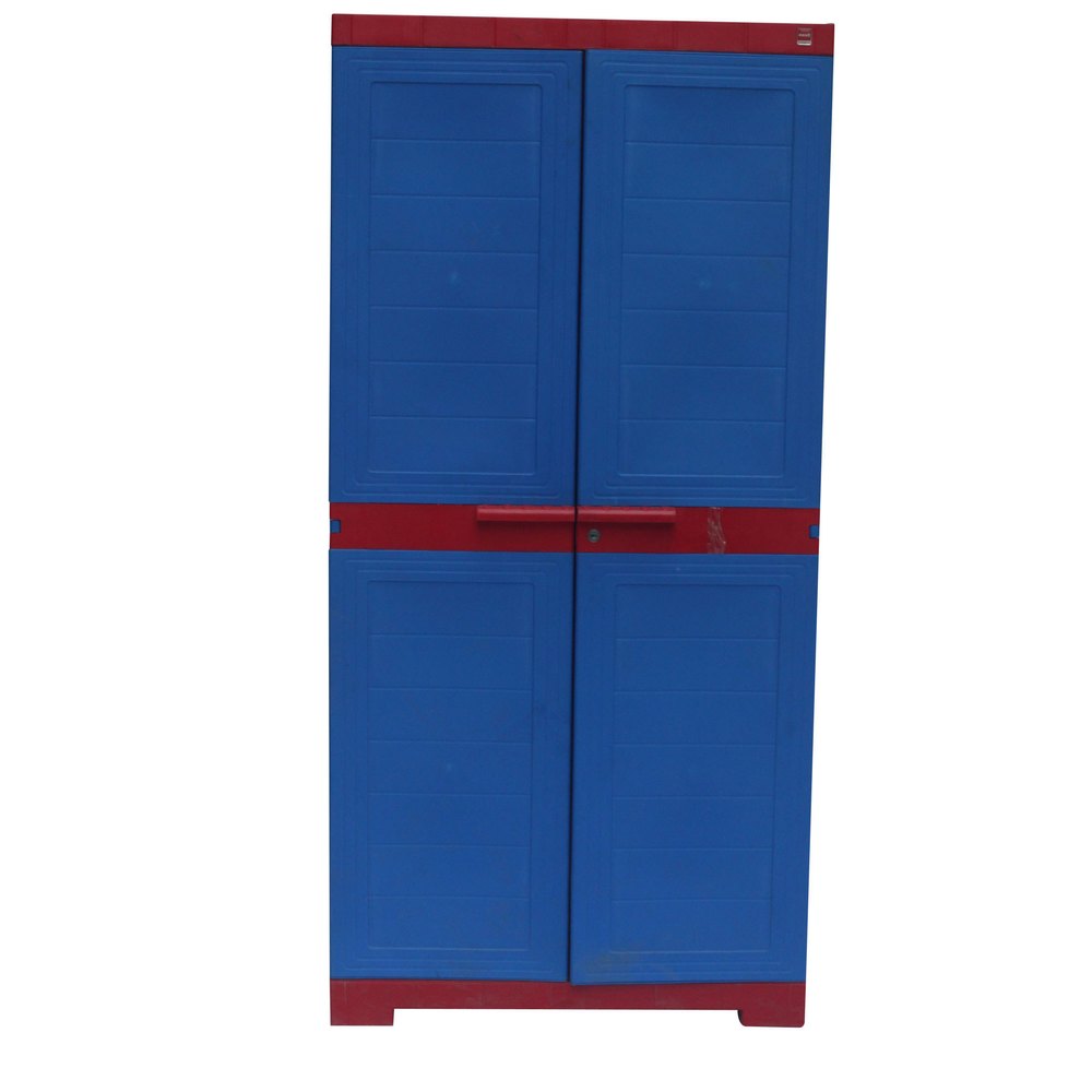 Polyset Height 4 Feet Plastic Almirah, 2 Doors