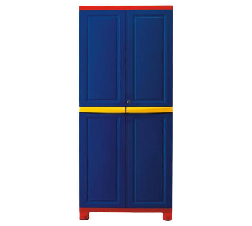 Blue Steel Godrej plastic Designer Almirah, Size: 6 Feet