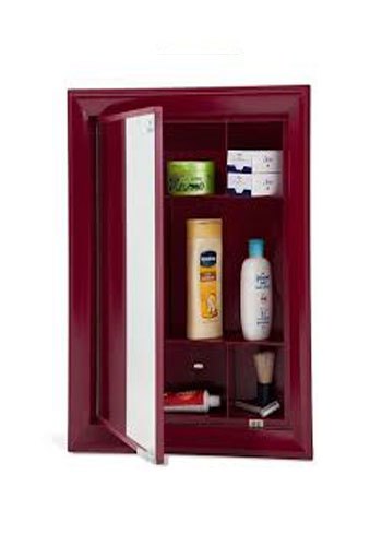 Wall Mounted Square Nilkamal Gem Plastic Cabinet With Mirror