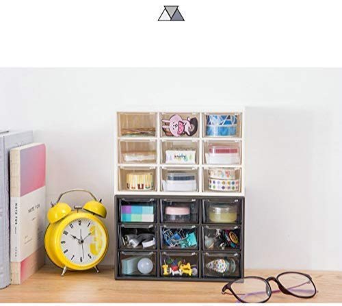 Black, White Tallin Grid Mini Plastic Shelf, For 9 Drid Box
