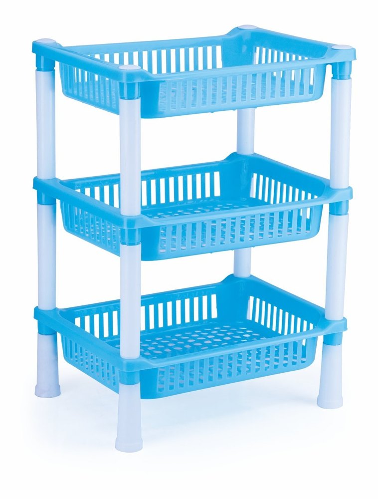 Blue Plastic Square Rack