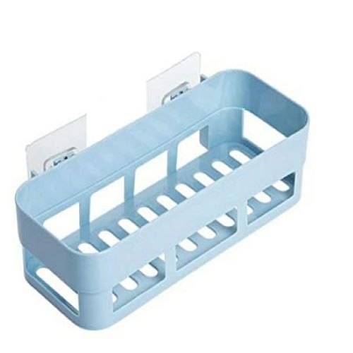 Rectangle Plastic Shelf With Self Adhesive Stickers
