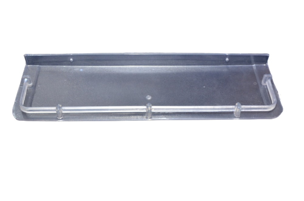 Grey Rectangular PVC 18 Inches Shelf, For Home