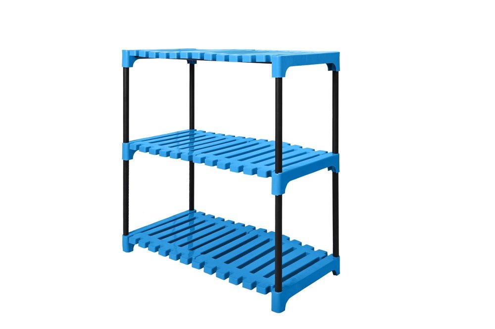 3 Step Premium Quality Multipurpose Plastic Rack, Plastic Shoe Rack