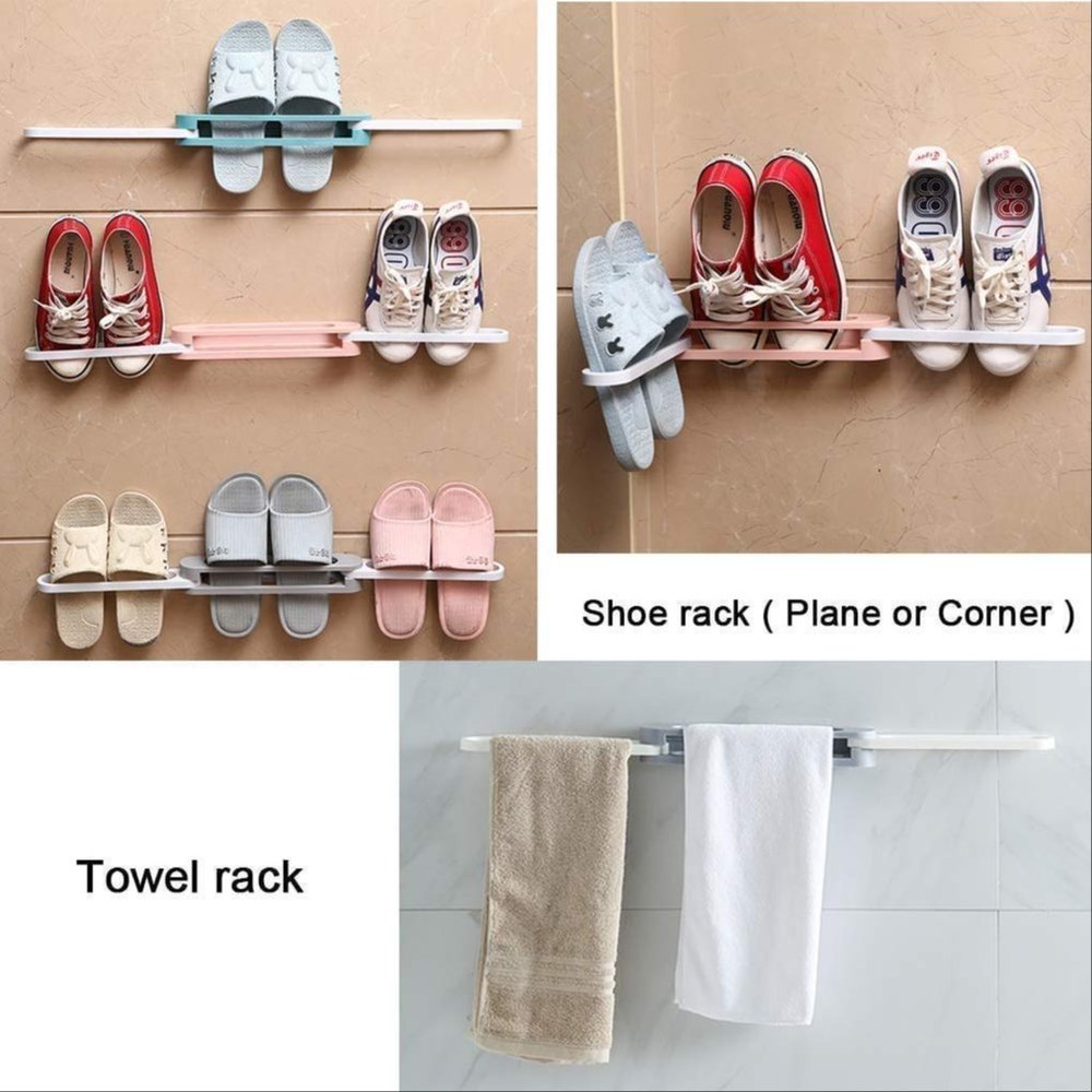 3 in 1 Shoe Rack, 2 Pairs