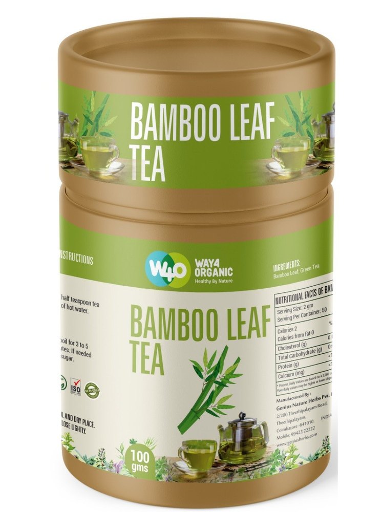 Paper Canister Way4Organic Bamboo Leaf Tea - 100 gram