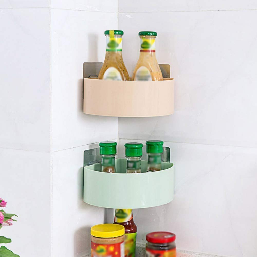 Wall Mount Plastic Corner Shelf