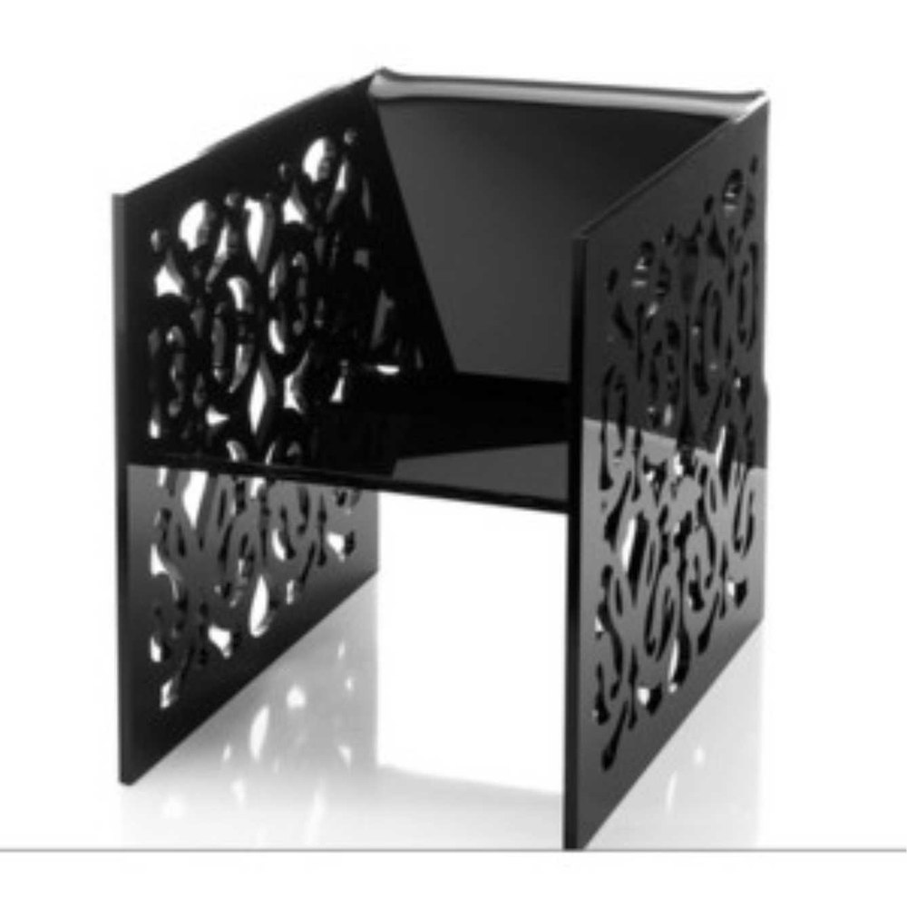 Black Designer Acrylic Chair