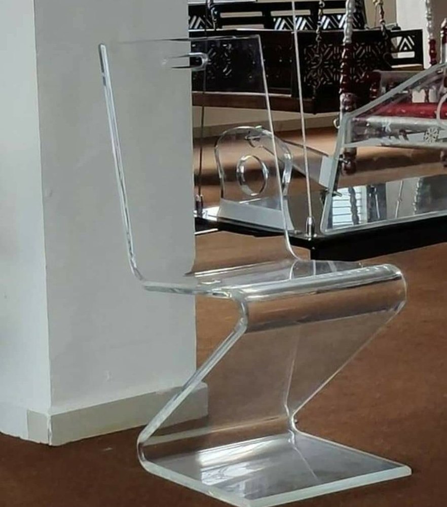 Modern Clear Acrylic Transparent Chair, For Home, Size: Standard