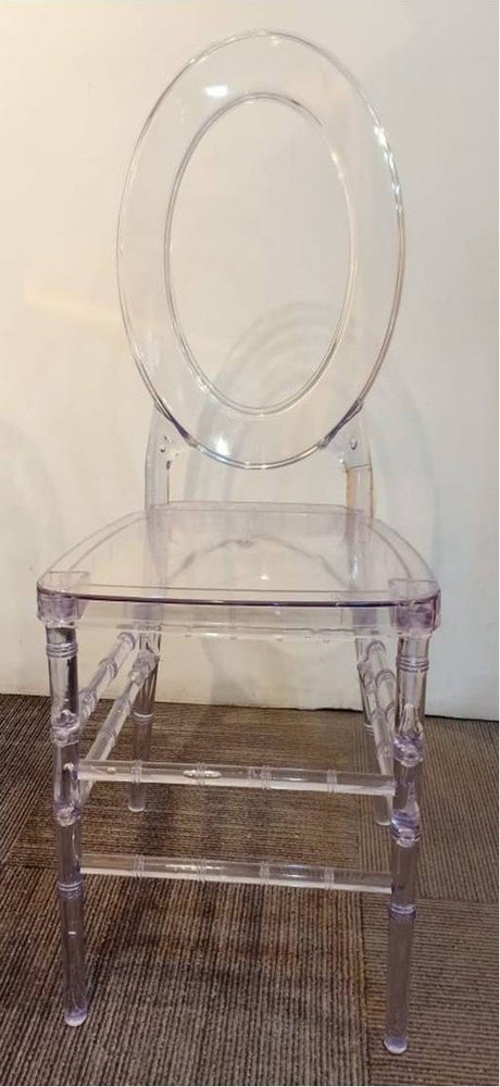 Modern Transparent Acrylic Chair, For Home, Back Style: Tight Back