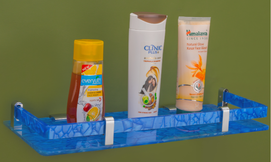 Acrylic Penta Wall Shelf