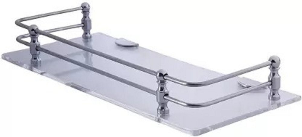 Acrylic Double Railing Shelf, 1
