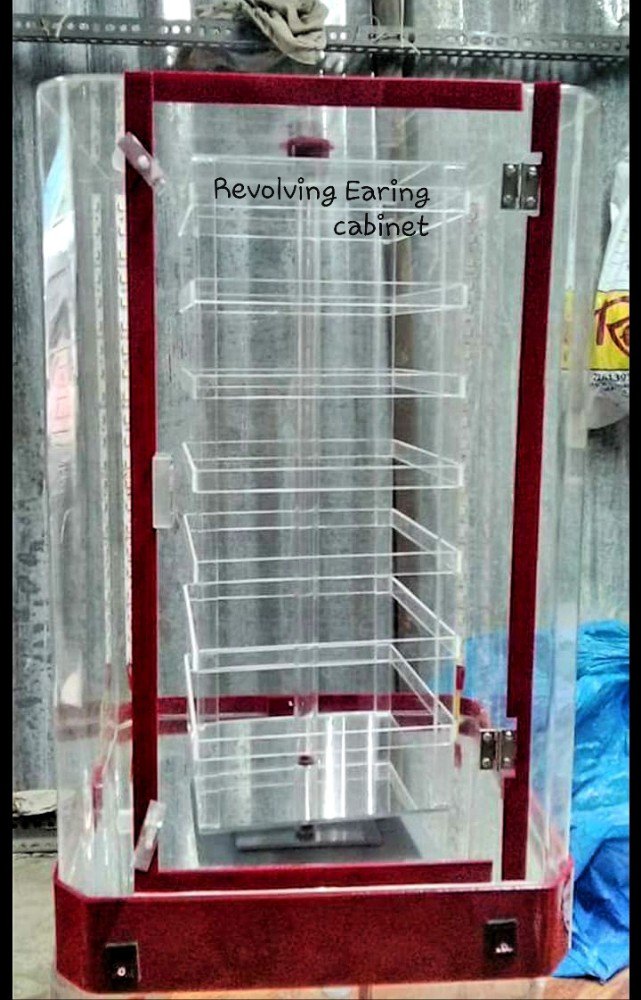 Acrylic Plastic Earring Display Revolving Cabinet