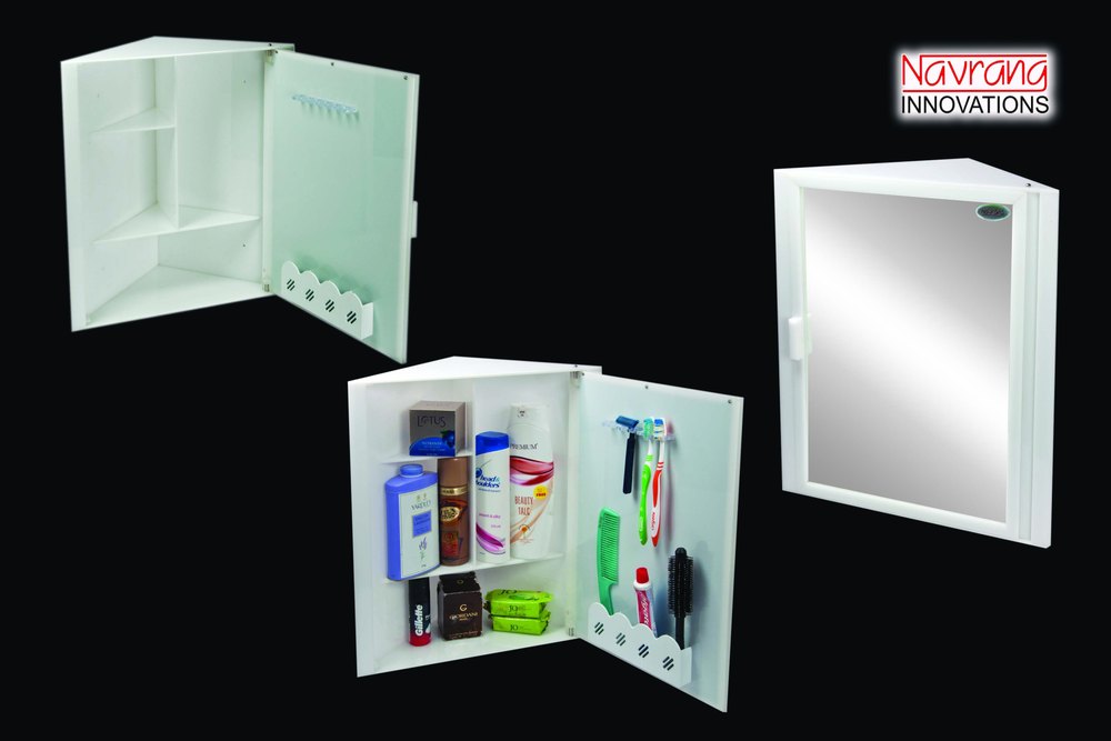 NAVRANG White Acrylic Cabinet, For Home