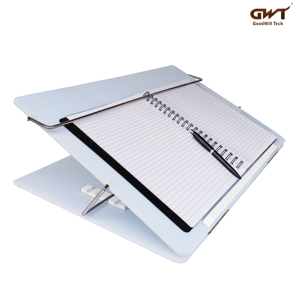 White Acrylic Writing Desk Stand Table Top, For Home, Size: 12*16 Inches