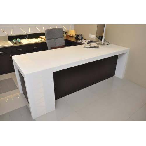White Acrylic Solid Surface Table
