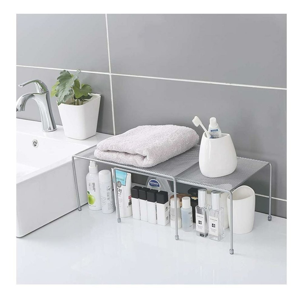 Silver Stainless Steel WAC Bathroom Table