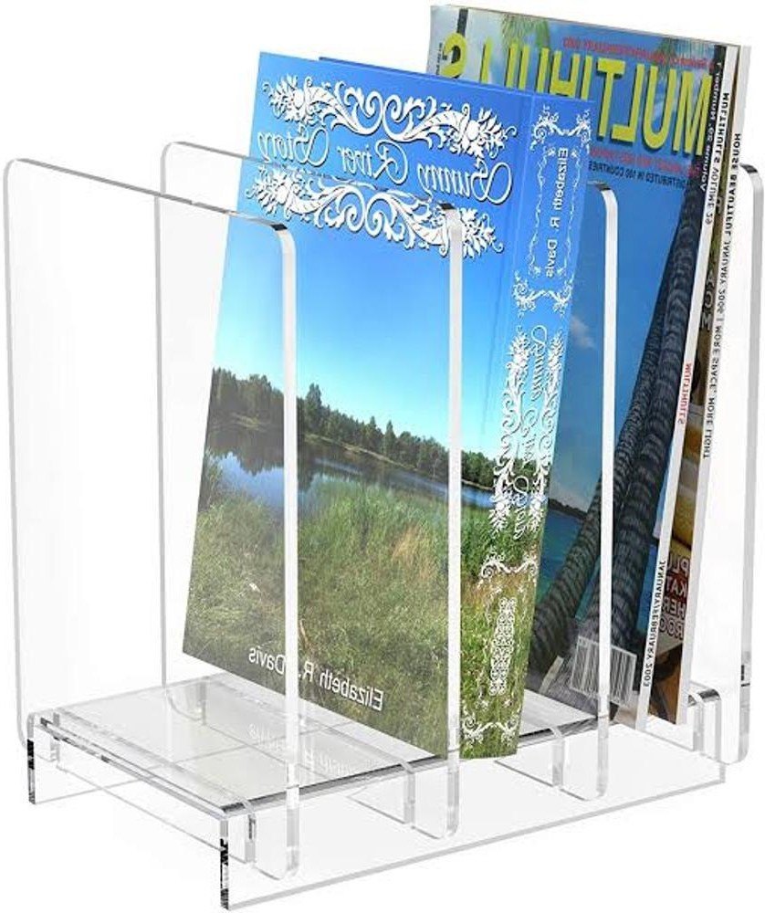 Transparent Acrylic Books Display Rack, For Home, Office, 300 mm X 250mm X3 00mm