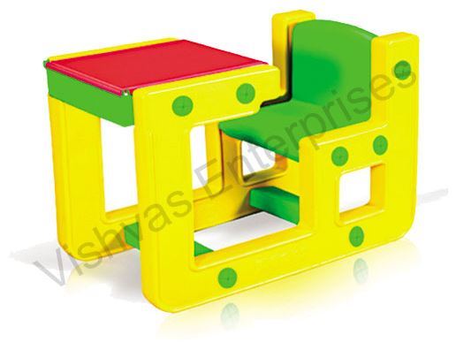 Multicolor Plastic Molded Desk