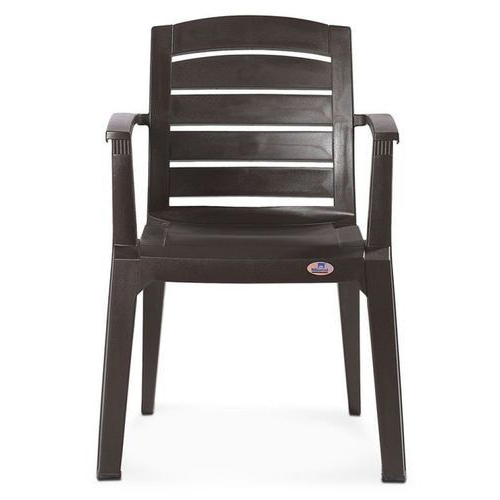 Nilkamal 2135 Brown Plastic Chair, Warranty: 1 Year