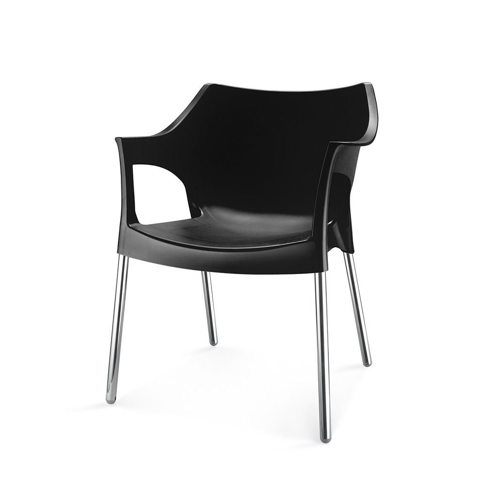 Black Nilkamal Plastic Chairs