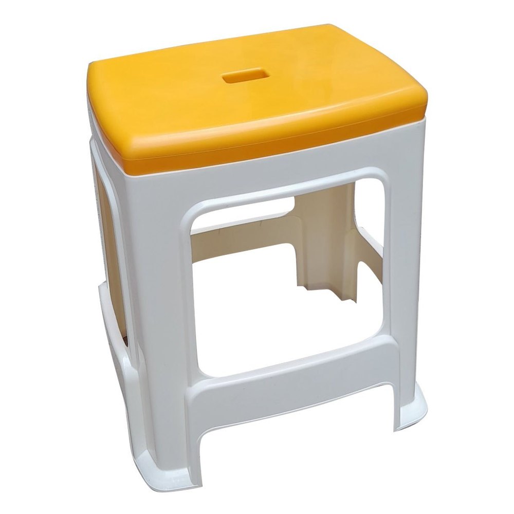 Yellow & White Nilkamal Stool