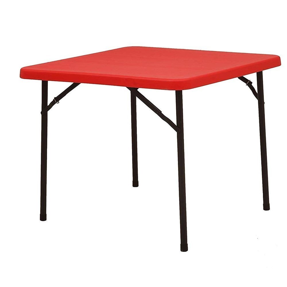 Plastic Red Supreme Blow Moulded Folding Table