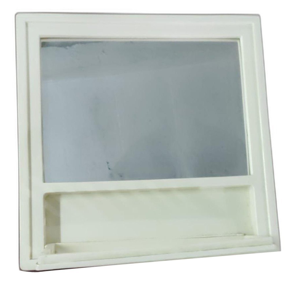 White(Frame) 12x16inch Plastic Frame Mirror, Size/Dimension: 12x16inch(LXW)
