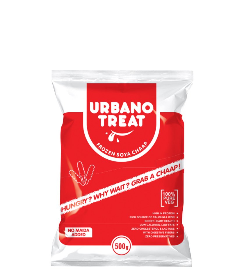 Deep Fry 500 G Urban Treat Soya Chaap, Packaging Type: Packet