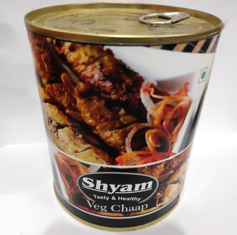 Shyam Vegetarian Veg Soyabean Chaap, Packaging Type: Canned