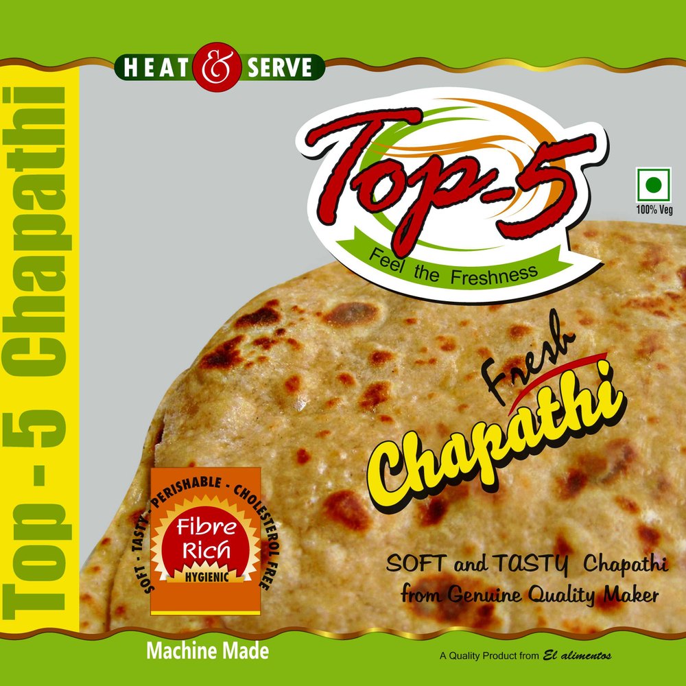 Fresh Chapati, Packaging Type: Packet