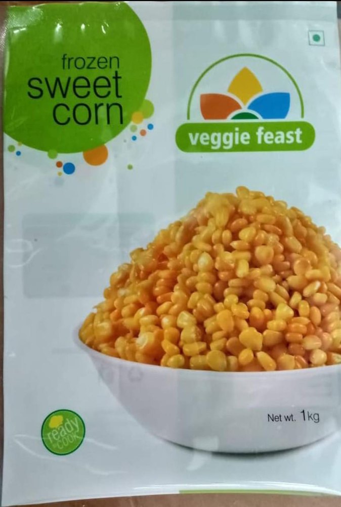 veggie feast Frozen Sweet Corn 1 Kg, Packaging Type: Packet