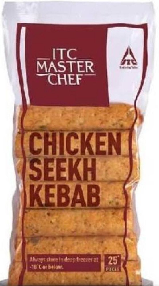 Deep Fry Frozen Chicken Seekh Kabab, Packaging Type: Packet