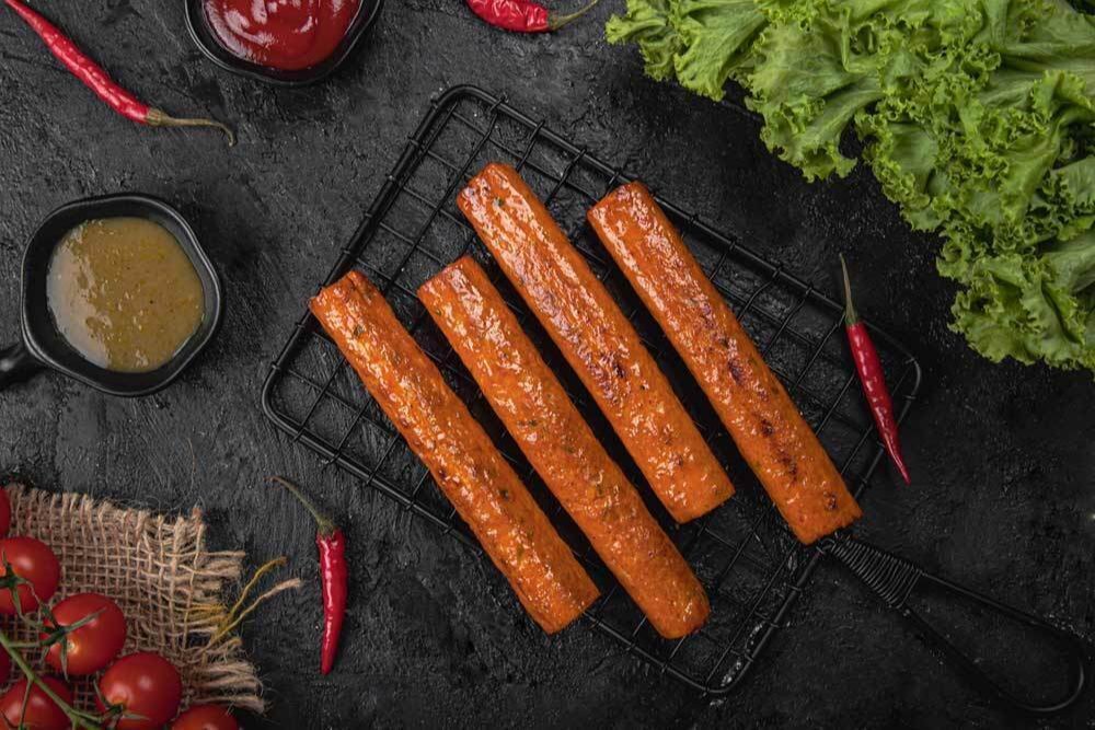 Deep Fry Peri Peri Chicken Seekh Kabab, Packaging Type: Packet