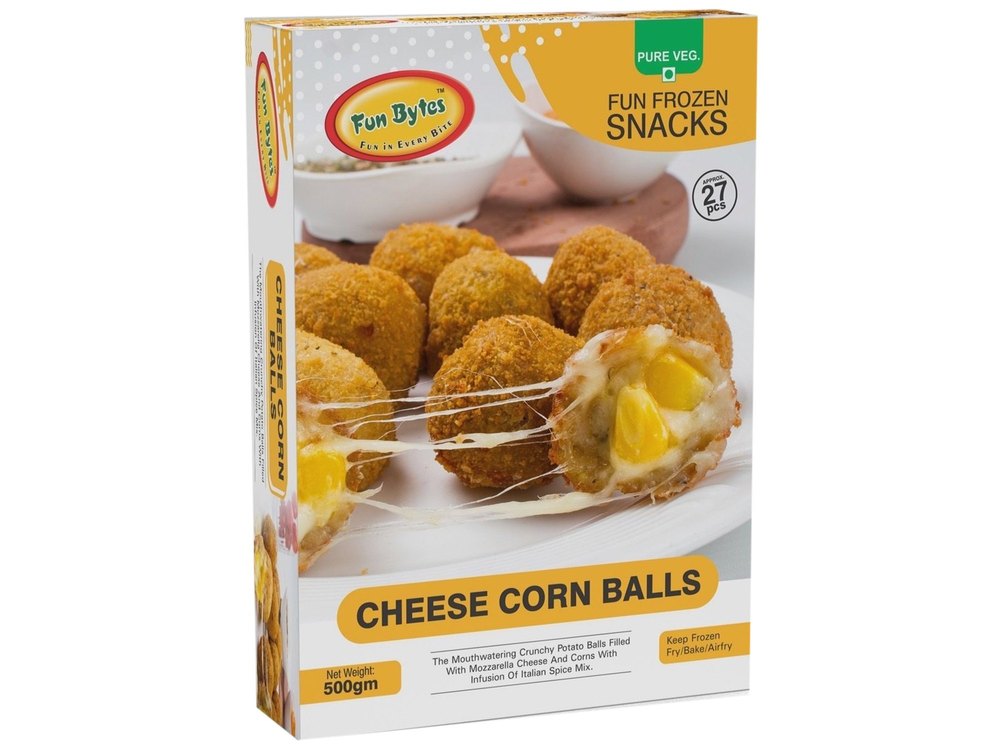 Deep Fry Brown Frogen Cheese Corn Nugets
