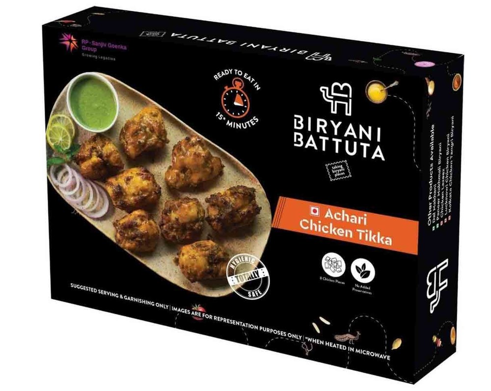 Frozen Achari Chicken Tikka, Packaging Type: 20 Piece