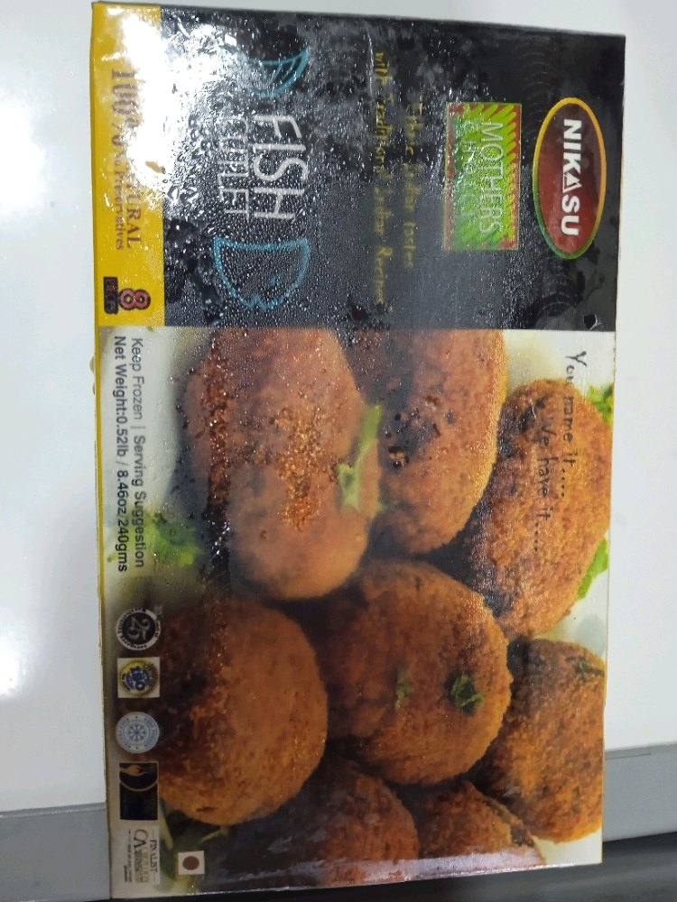 Frozen Deep Fry Nikasu 240 gm Fish Cutlet, Packaging Type: Box