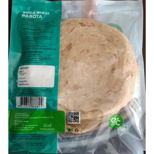 Salted EC Whole Wheat Parotta, Packaging Type: Packet