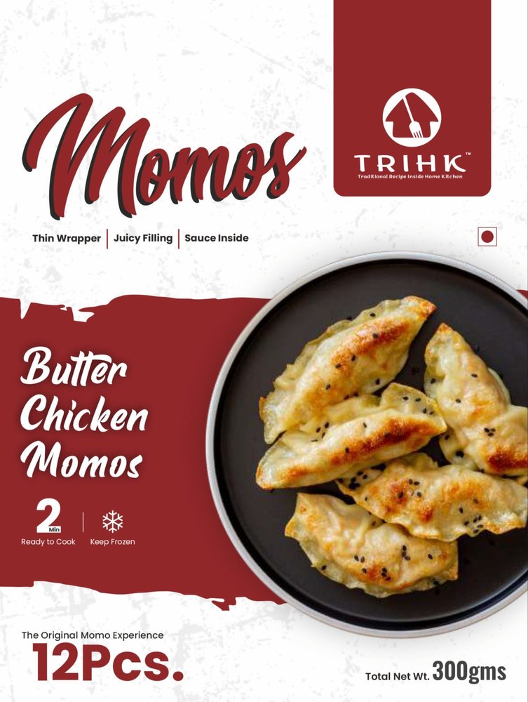 Frozen Butter Chicken Momos, 300g(12 Pieces )