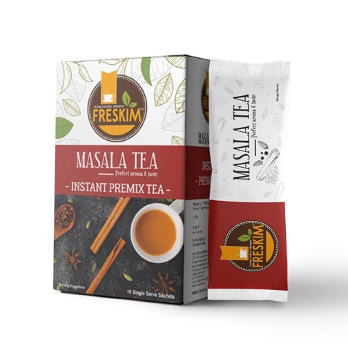 Freskim Instant Masala Tea Premix Sachet, Powder, 14 gm